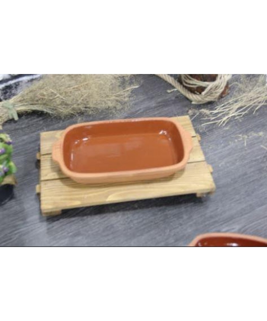 Casserole Clay Dish 36cm - Rectangle