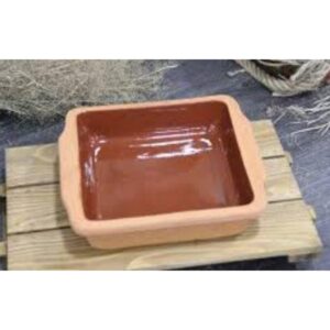 Casserole Clay Dish - Square  (23 Cm)