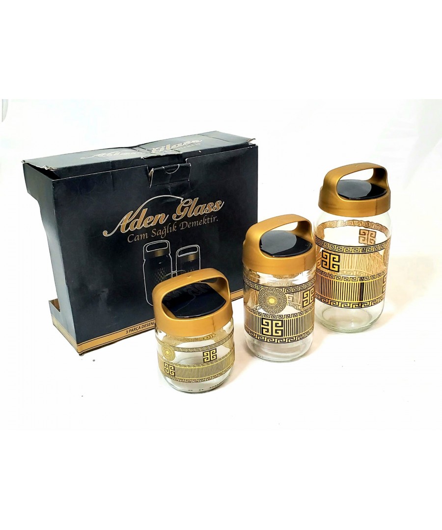 Glass Canister (Set Of 3)