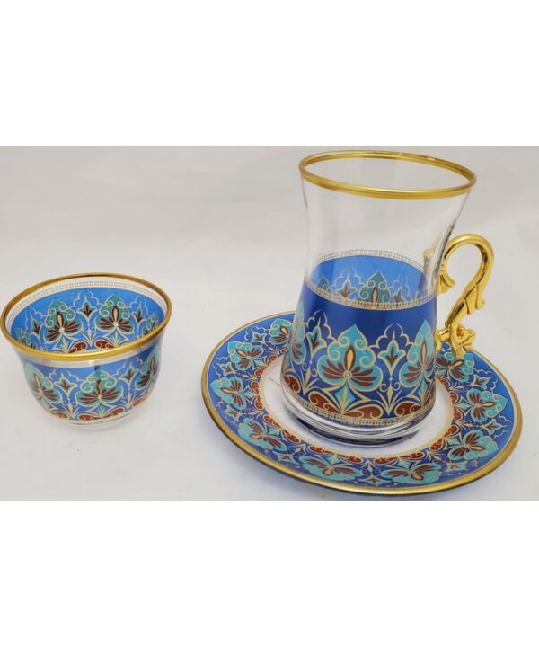 Tea and Coffee cups Set - Turkish (Set of 18) - Image 2