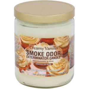 SMOKE ODOR CANDLE 13OZ VANILLA (BDL-2527c)