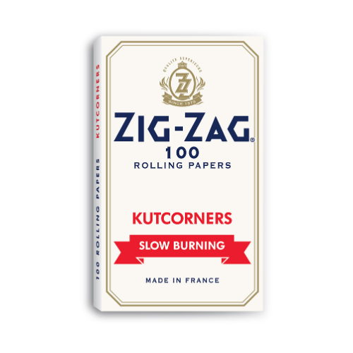 KUTCORNERS WHITE ZIG ZAG ROLLING PAPERS BOX OF 25 (BDL-zz001b)