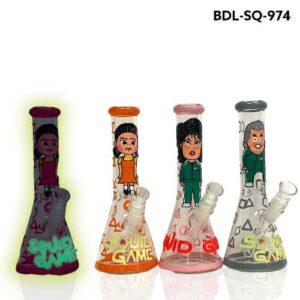 10in SquidG Glow in The Dark Bong (BDL-SQ-974)
