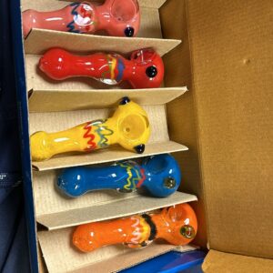 4 Inch Glass Pipe - Display of 5 - BDL-GHP40-6-7