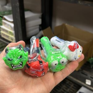 4 Inch silicon Hand Pipe  - Cartoons  - BDL-AR-04-DVHP