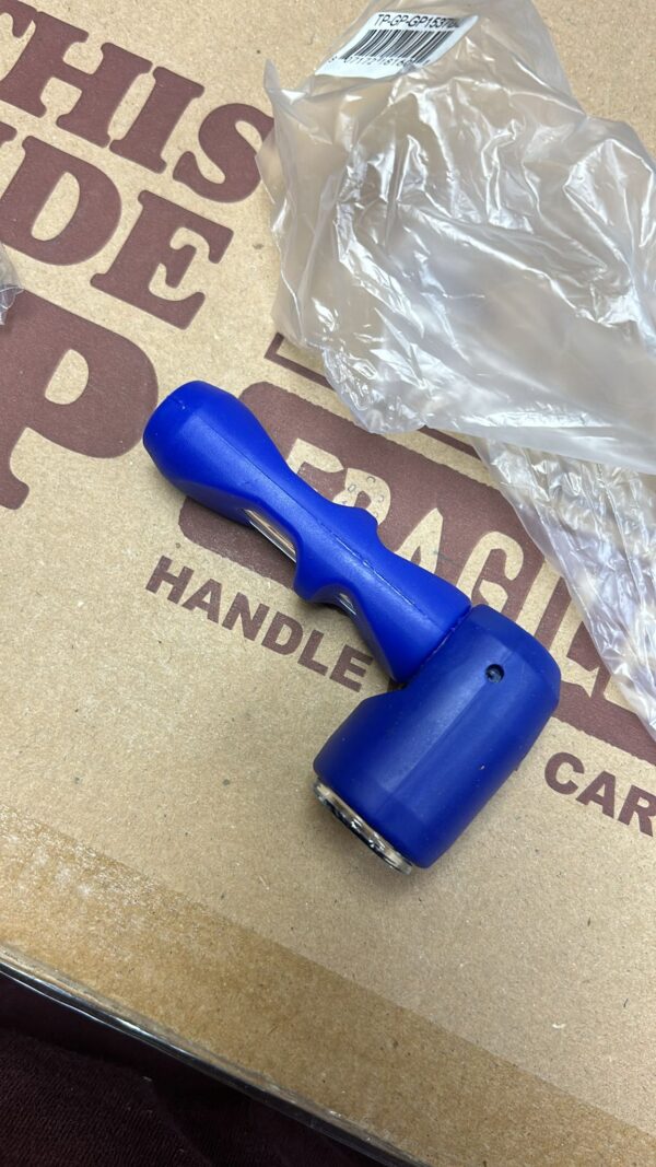 4 inch Silicone with Glass Insert pipe - BDL-S1537