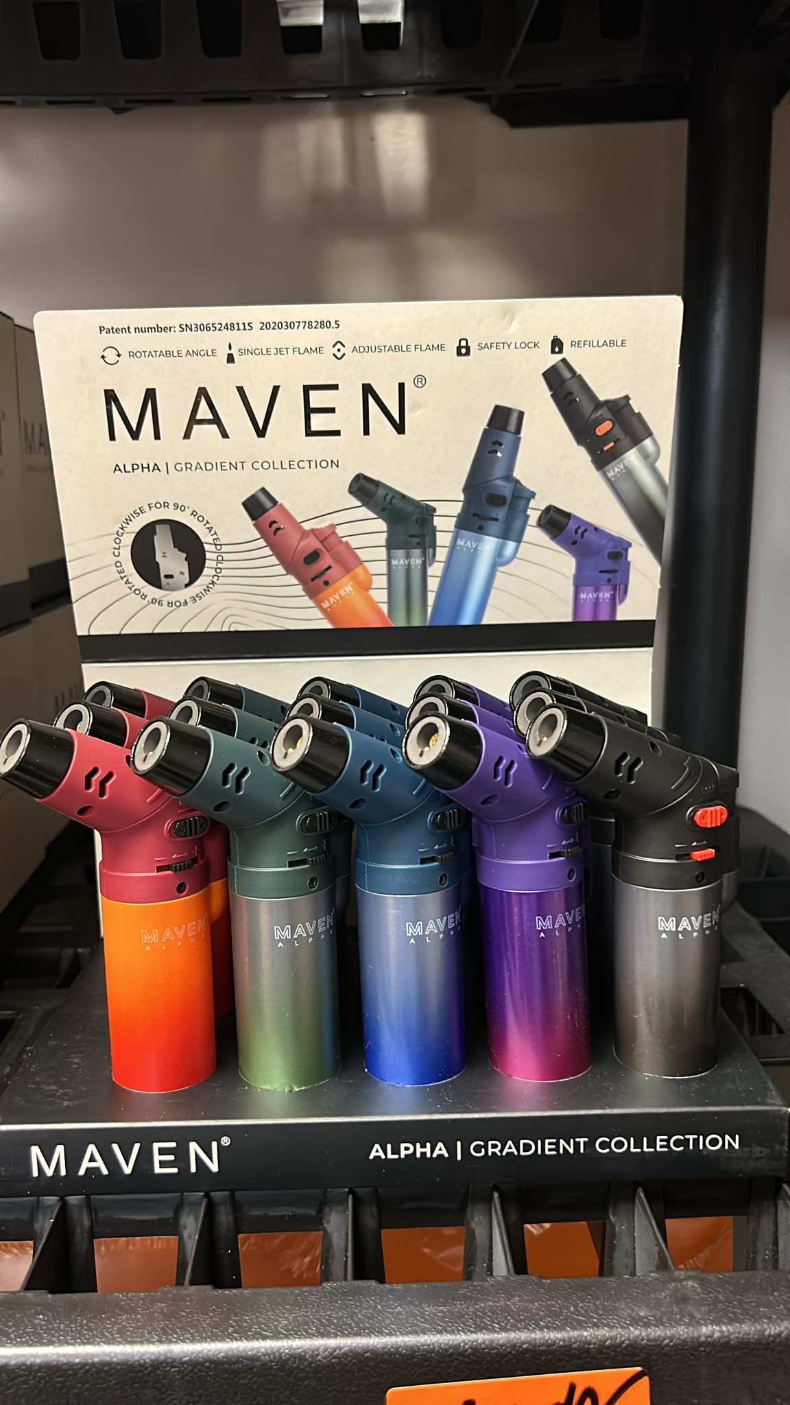 Maven Alpha Torch Lighters (Display of 15) - BDL-98-1169G